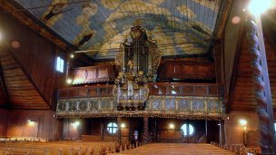 Drevený artikulárny kostol Kežmarok 3 Zdroj: https://sk.wikipedia.org/wiki/Kostol_Najsv%C3%A4tej%C5%A1ej_Trojice_(Ke%C5%BEmarok)