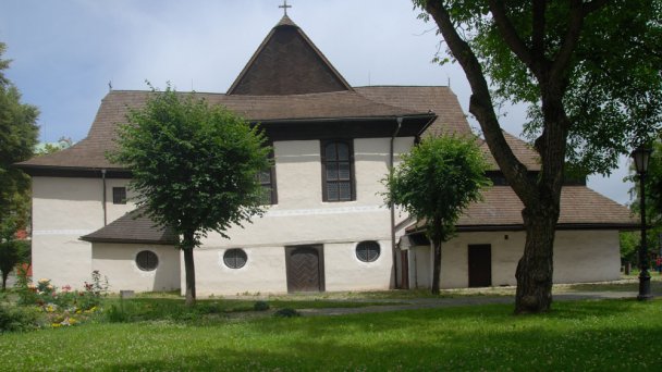 Drevený artikulárny kostol Kežmarok 4 Zdroj: https://sk.wikipedia.org/wiki/Kostol_Najsv%C3%A4tej%C5%A1ej_Trojice_(Ke%C5%BEmarok)