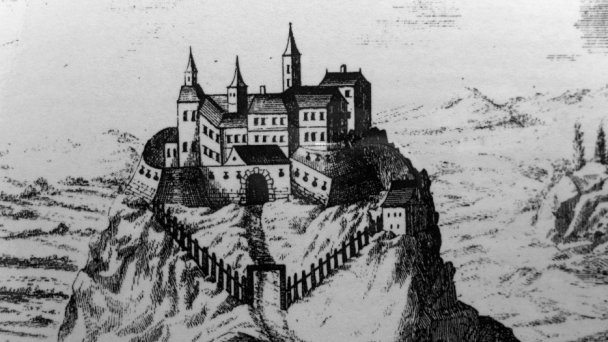 Hrad Lietava Autor: Juloml Zdroj: https://upload.wikimedia.org/wikipedia/commons/2/22/Lietava_copperplate.jpg