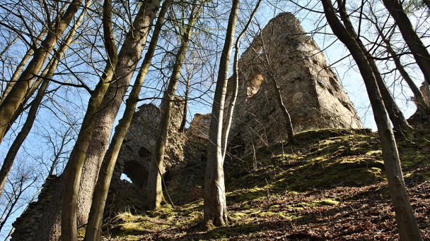 Starý hrad Autor: Patrik Kunec Zdroj: https://upload.wikimedia.org/wikipedia/commons/6/6b/03_Starhrad_-_Star%C3%BD_hrad_-_2._4._2016.JPG