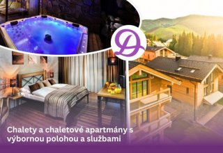 Exkluzívne Chalets De Luxe v Nízkych Tatrách s lanovkami a vodnými parkami v cene