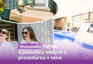 Domalenka TOPKA v Piešťanoch - leto v 4* Hoteli Park plné relaxu a pohody