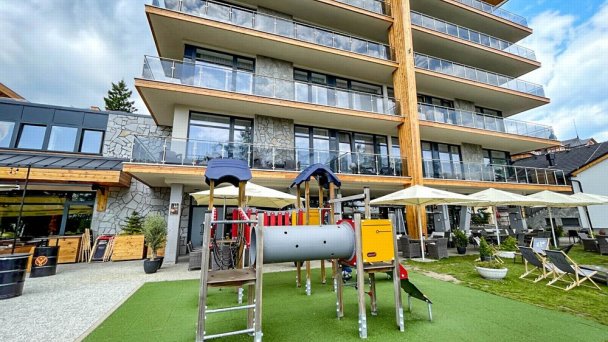 Mini detské ihrisko v 4-hviezdičkovej časti Hrebienok Resortu