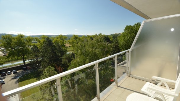 Výhľad z apartmánu v Hoteli Splendid 2