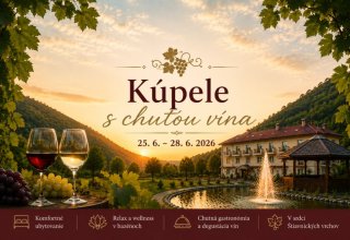 Wellness pobyt Kúpele s chuťou vína: Relax, ktorý má iskru