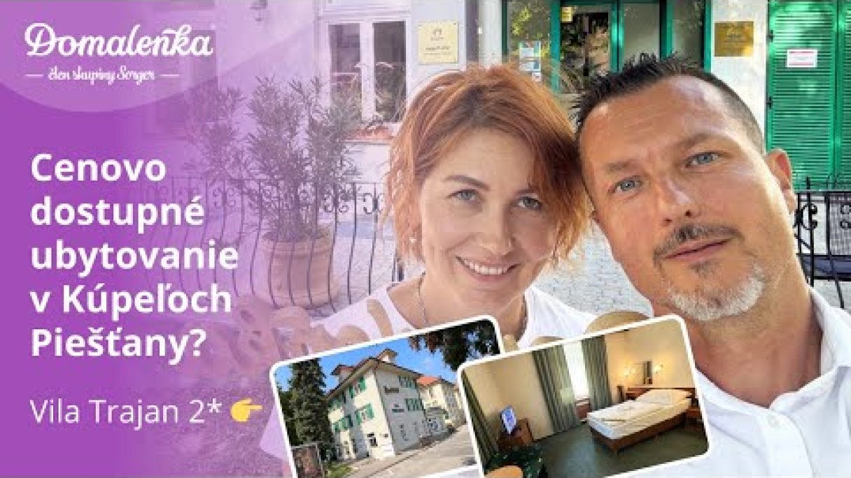 Kúpele Piešťany: Hľadáte cenovo dostupné ubytovanie? Vila Trajan 2* môže byť odpoveďou Autor: Domalenka predtým Sorger Zdroj: https://www.youtube.com/@domalenka