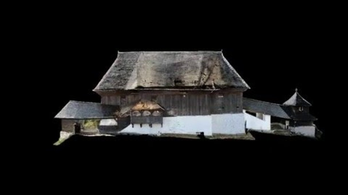 Leštiny, drevený kostol, video 3D mračno bodov Autor: Pamiatkový úrad Slovenskej Republiky Zdroj: https://www.youtube.com/@pamiatkovy_urad Leštiny, drevený kostol, video 3D mračno bodov Autor: Pamiatkový úrad Slovenskej Republiky Zdroj: https://www.youtube.com/@pamiatkovy_urad