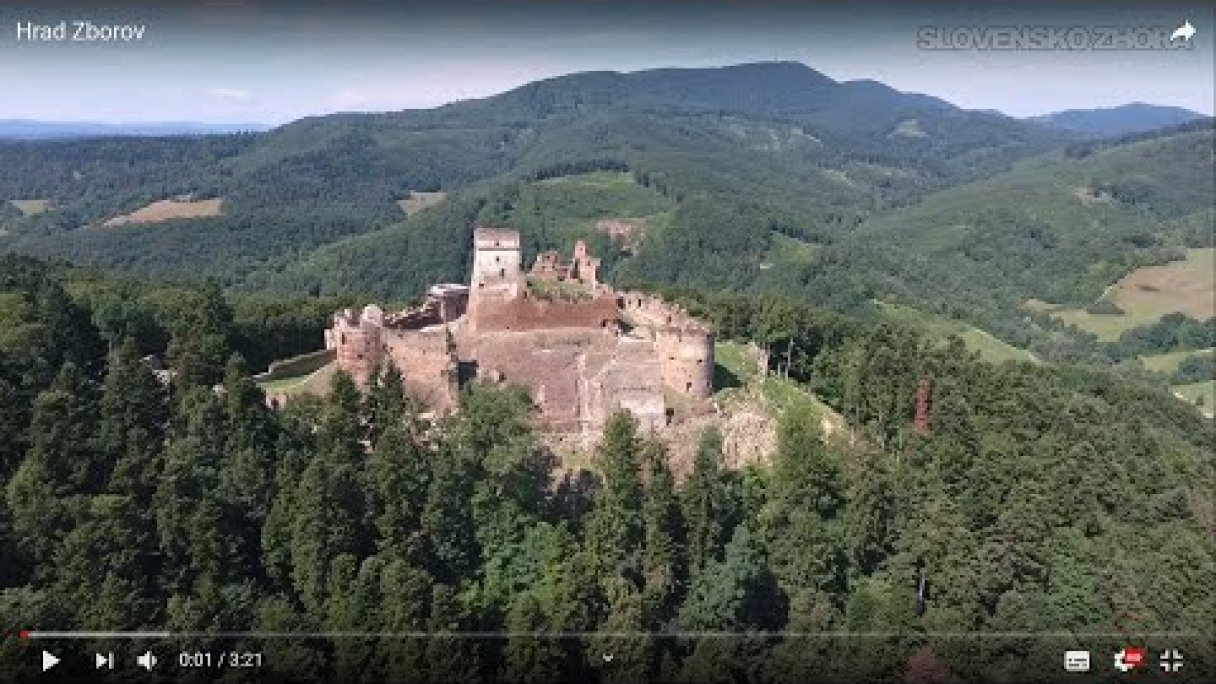 Hrad Zborov Autor: SLOVENSKO ZHORA Zdroj: https://www.youtube.com/@SLOVENSKO-ZHORA