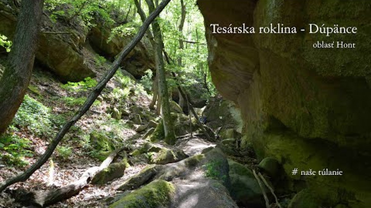 Tesárska roklina - Dúpänce (Hont, okruh) Autor: našetúlanie Zdroj: https://www.youtube.com/@nasetulanie7134 Tesárska roklina - Dúpänce (Hont, okruh) Autor: našetúlanie Zdroj: https://www.youtube.com/@nasetulanie7134