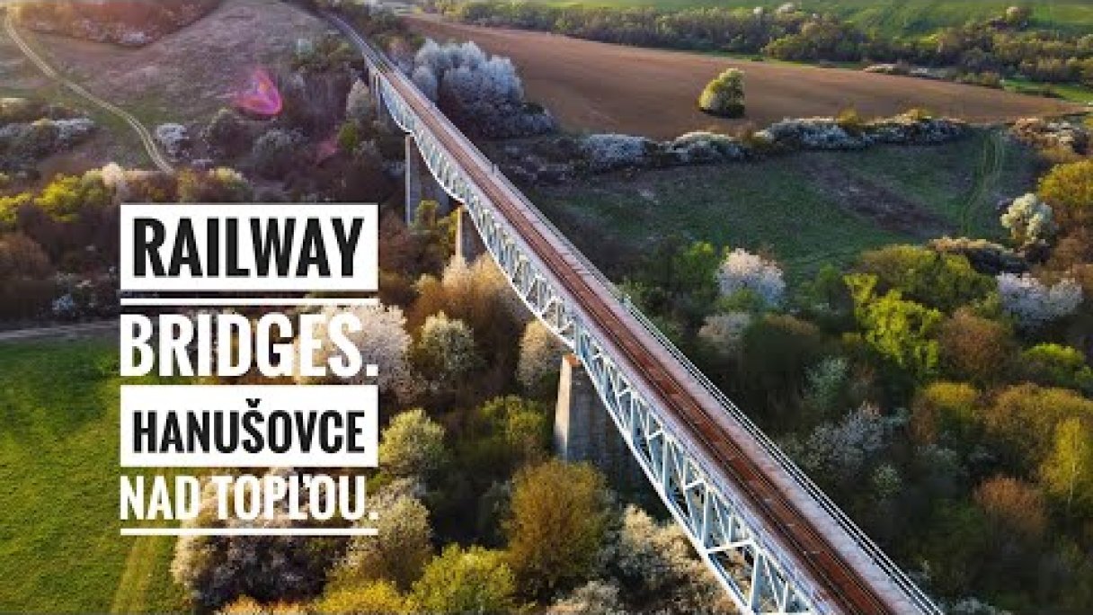 Hanušovce nad Topľou, Railway bridges, Slovakia, Mavic Mini Autor: Matúš Vasilko Zdroj: https://www.youtube.com/@d71t