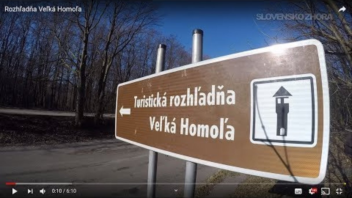 Rozhľadňa Veľká Homoľa Autor: SLOVENSKO ZHORA Zdroj: https://www.youtube.com/@SLOVENSKO-ZHORA