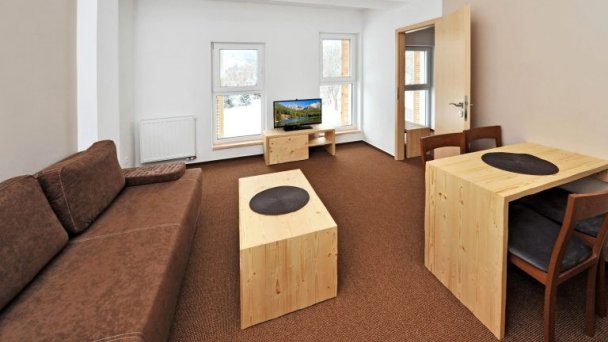 Jednspálňový apartmán - obývačka Jednspálňový apartmán - obývačka