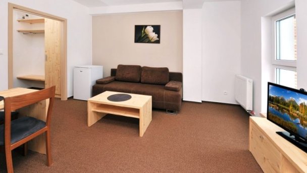 Jednospálňový apartmán - obývačka Jednospálňový apartmán - obývačka