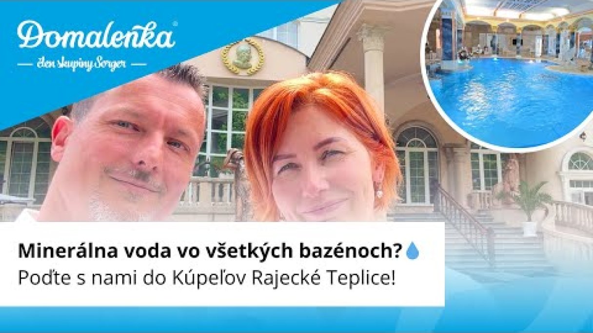 Kúpele Rajecké Teplice: Minerálna voda vo všetkých bazénoch a obrovský wellness  Autor: Domalenka predtým Sorger Zdroj: https://www.youtube.com/@domalenka