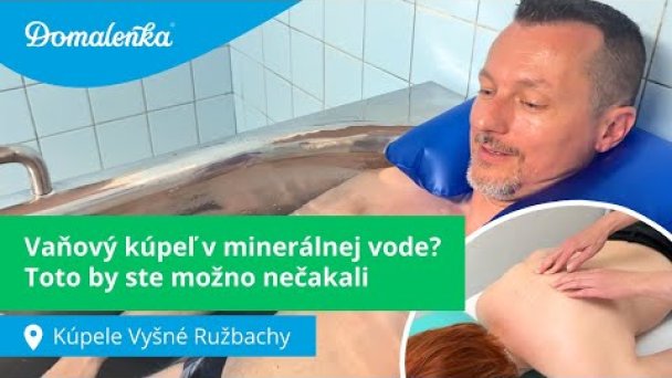 Procedúry v Kúpeľoch Vyšné Ružbachy: Vaňový kúpeľ v minerálnej vode?Toto by ste možno nečakali Autor: Domalenka predtým Sorger Zdroj: https://www.youtube.com/@domalenka