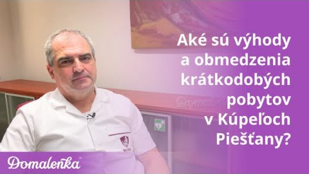 Aké sú výhody a obmedzenia krátkodobých pobytov - Kúpele Piešťany - MUDr. Boris Bánovský Autor: Domalenka predtým Sorger Zdroj: https://www.youtube.com/@domalenka