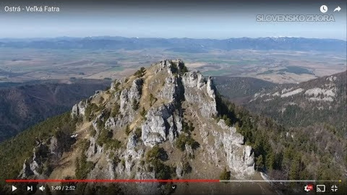 Ostrá - Veľká Fatra Autor: SLOVENSKO ZHORA Zdroj: https://www.youtube.com/@SLOVENSKO-ZHORA Ostrá - Veľká Fatra Autor: SLOVENSKO ZHORA Zdroj: https://www.youtube.com/@SLOVENSKO-ZHORA
