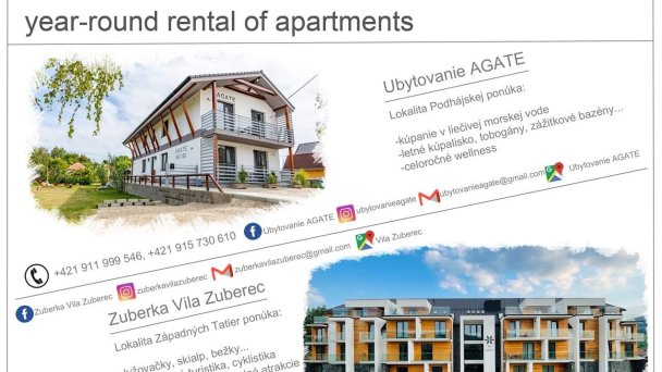 Ubytovanie AGATE Podhájska 15 Ubytovanie AGATE Podhájska 15