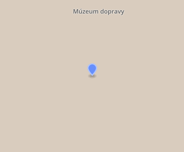 Múzeum dopravy v Bratislave - Mapa