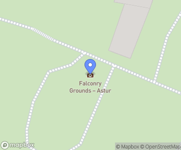 Sokoliarsky dvor Astur, Hrad Červený Kameň - Mapa