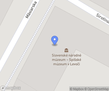 Spišské múzeum, Slovenské národné múzeum - Mapa