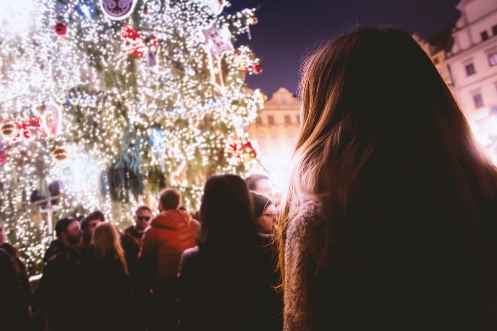 Vianočná atmosféra na pešej zóne v Prešove